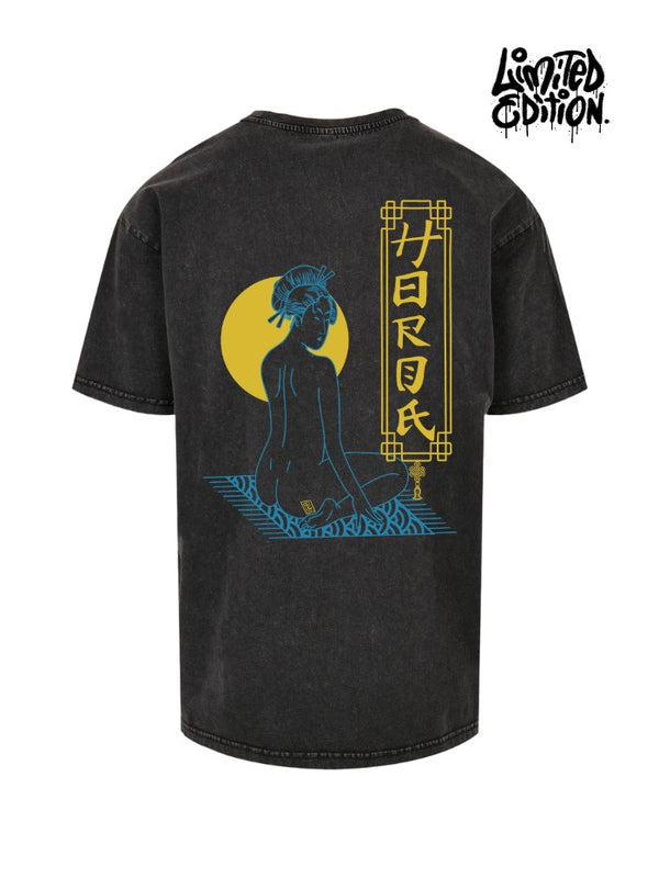 Geisha T-shirt 100% cotone nera