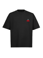 Black 100% Cotton Boxy Fit Horda X3 T-shirt