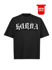 T-shirt nera 100% cotone Horda Gotic