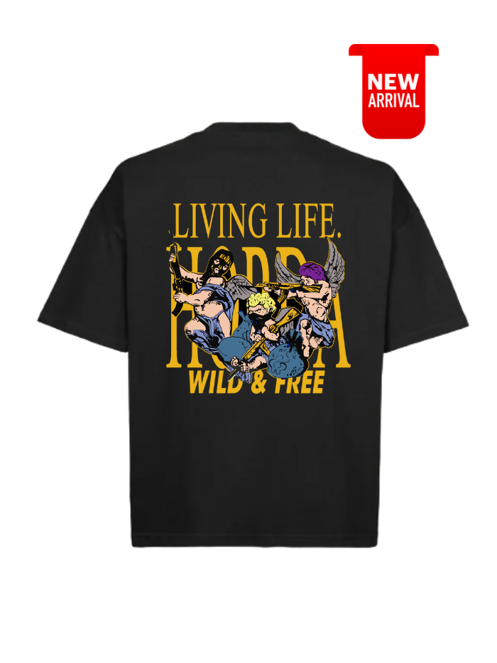 T-Shirt „Wild &amp; Free“ aus 100 % Baumwolle