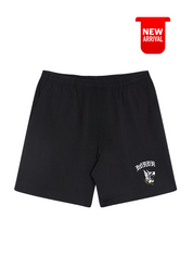 100% cotton black shorts suit