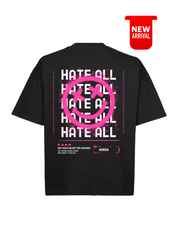 T-Shirt „Hate All“ aus 100 % Baumwolle