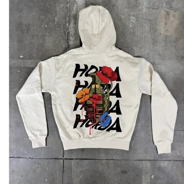 Hoodie boxy fit con cappuccio 100% cotone Bomb Oversize Fit 460 grammi Horda Brand Streetwear