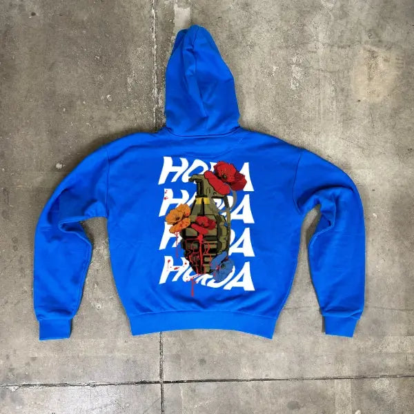 Hoodie boxy fit con cappuccio 100% cotone Bomb Oversize Fit 460 grammi Horda Brand Streetwear
