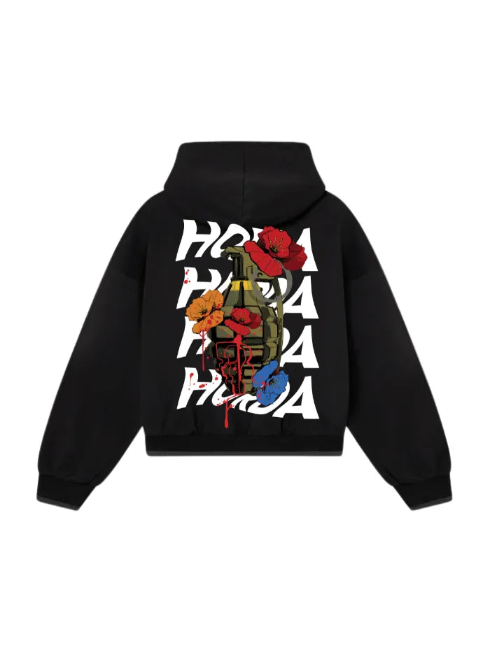 Sweat à capuche coupe boxy 100% coton Bomb Oversize Fit 460 grammes