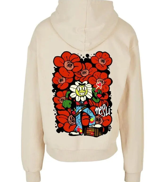 Horda x Nesli Felpa 460 grammi in 100% cotone non garzata Vestibilità Oversize - Horda Brand Streetwear