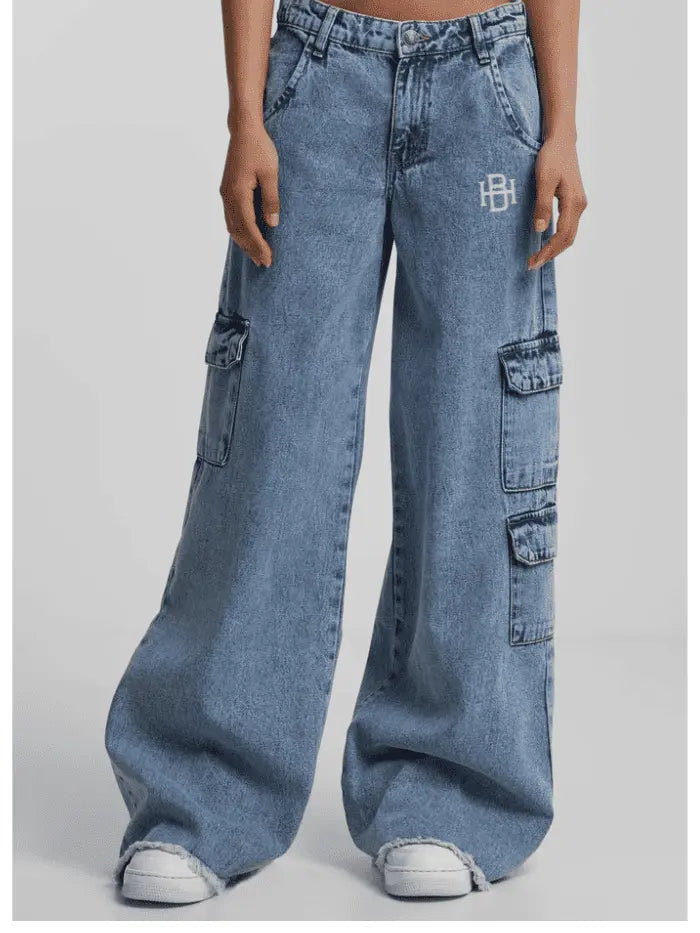 Jeans Donna Horda Baggy Fit – Denim a Gamba Larga con Fondo 33 cm Horda Brand Streetwear