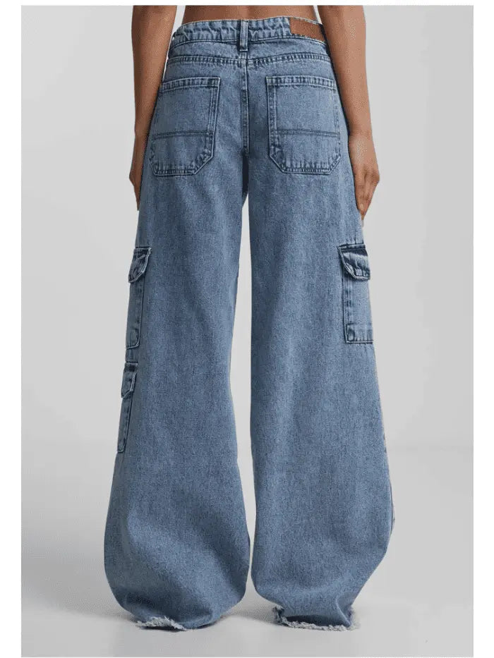 Jeans Donna Horda Baggy Fit – Denim a Gamba Larga con Fondo 33 cm Horda Brand Streetwear