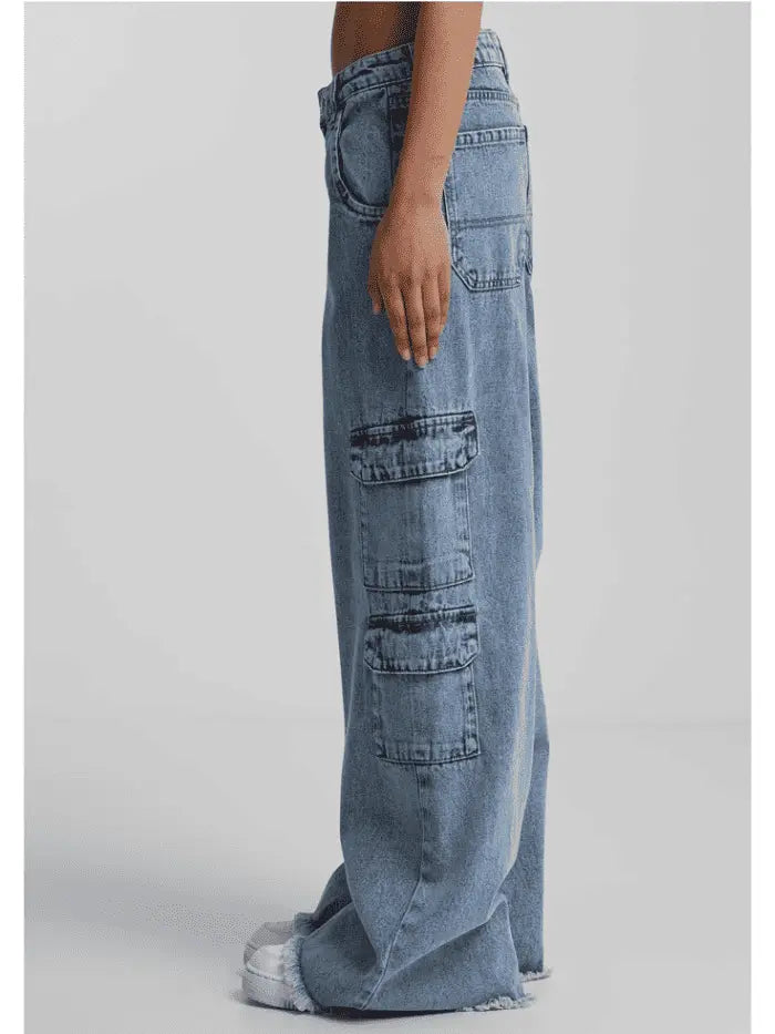 Jeans Donna Horda Baggy Fit – Denim a Gamba Larga con Fondo 33 cm Horda Brand Streetwear