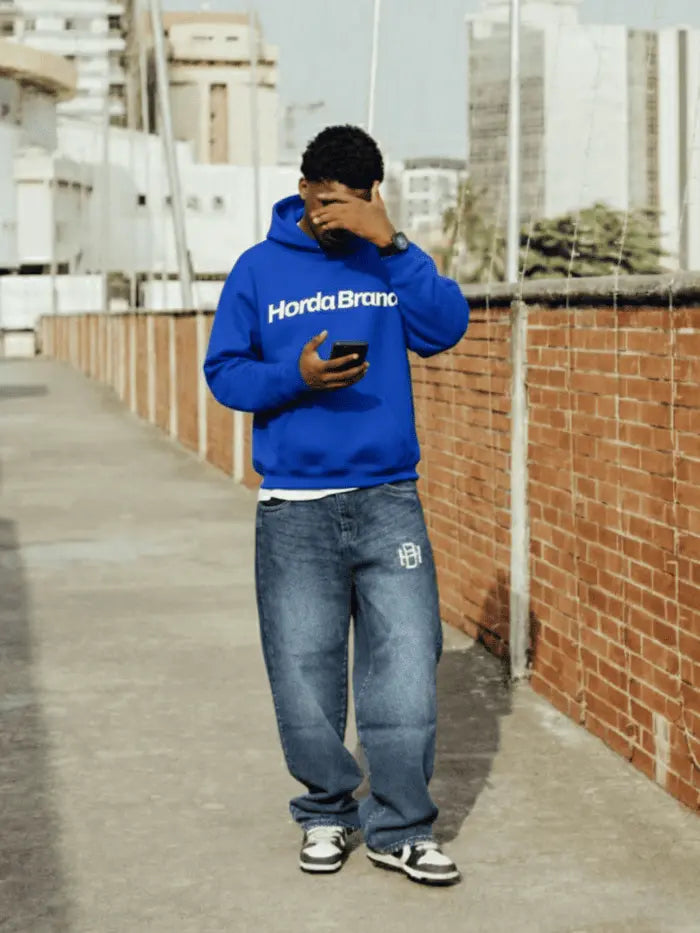 Jeans Horda Baggy Fit – Denim Uomo a Gamba Larga con Fondo 24 cm Horda Brand Streetwear