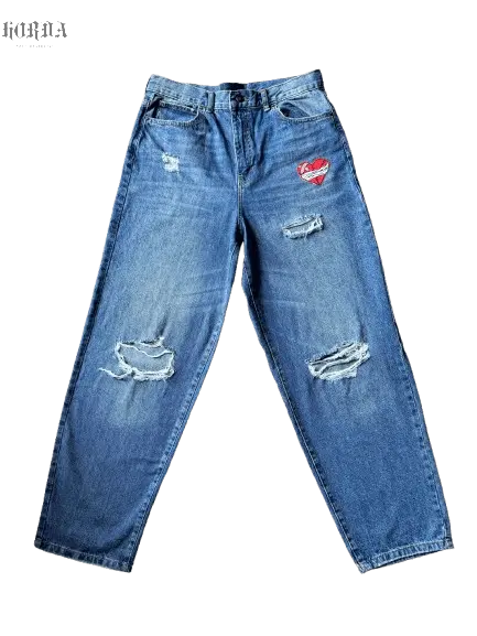 Jeans Ripped Baggy Fit 100% cotone - Horda Brand Streetwear