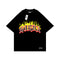 Maglietta boxy fit nera 100% Cotone Horda Flame Horda Brand Streetwear
