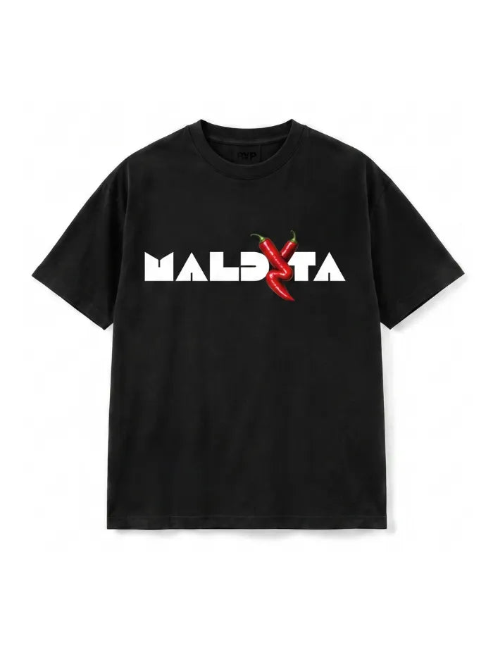 Maldita | T-shirt Nera Regular Fit Horda x BYP 200g – Made in Italy Horda Brand Streetwear