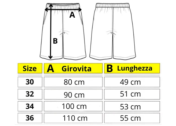 Misure Shorts Horda Brand