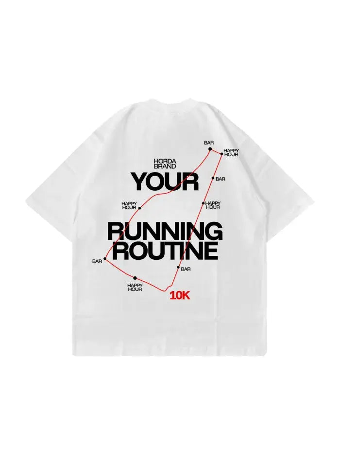 My Run - T-Shirt 100% Cotone Premium Made in Italy Horda Brand Streetwear