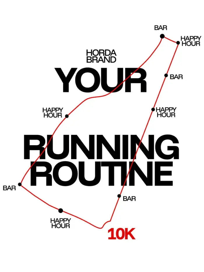 My Run - T-Shirt 100% Cotone Premium Made in Italy Horda Brand Streetwear