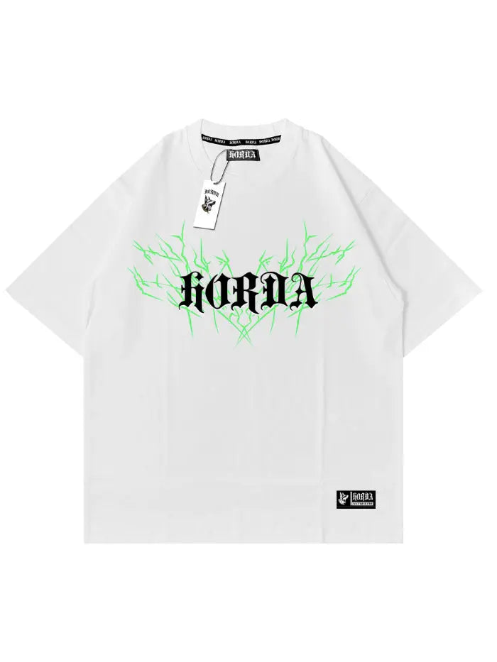 Oversize Boxy Fit 100% cotone Lightning Horda Brand Streetwear