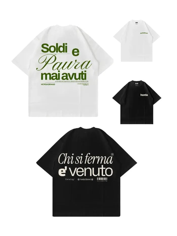 Bundle 2 T-Shirt 100% Cotone Made in Italy – Never Had + The Motion