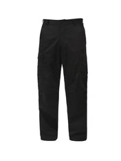 Pantalone Cargo Nero in 100% Cotone Ripstop Baggy Fit - Horda Brand Streetwear