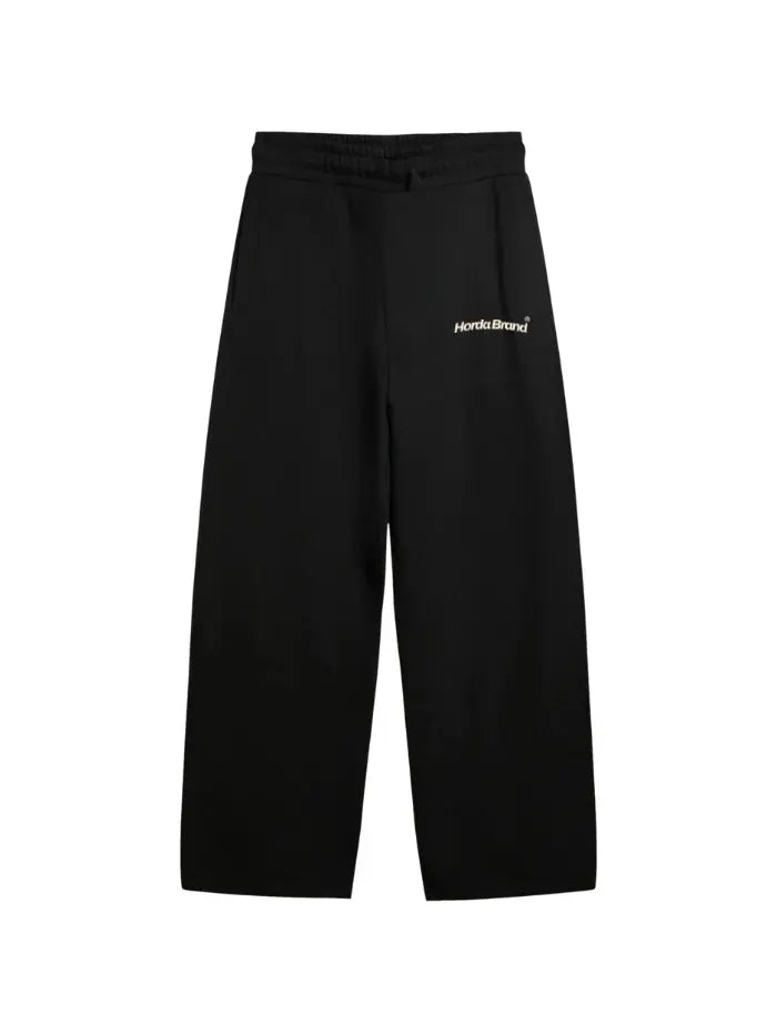 Pantalone Tuta Nero Palazzo Dritto - Horda Brand Streetwear Horda Brand Streetwear