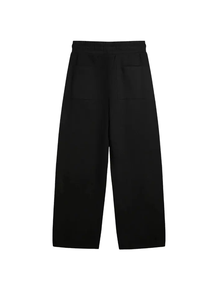 Pantalone Tuta Nero Palazzo Dritto - Horda Brand Streetwear Horda Brand Streetwear