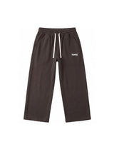 Pantalone Tuta Felpato Color Moro Gamba Dritta a Palazzo
