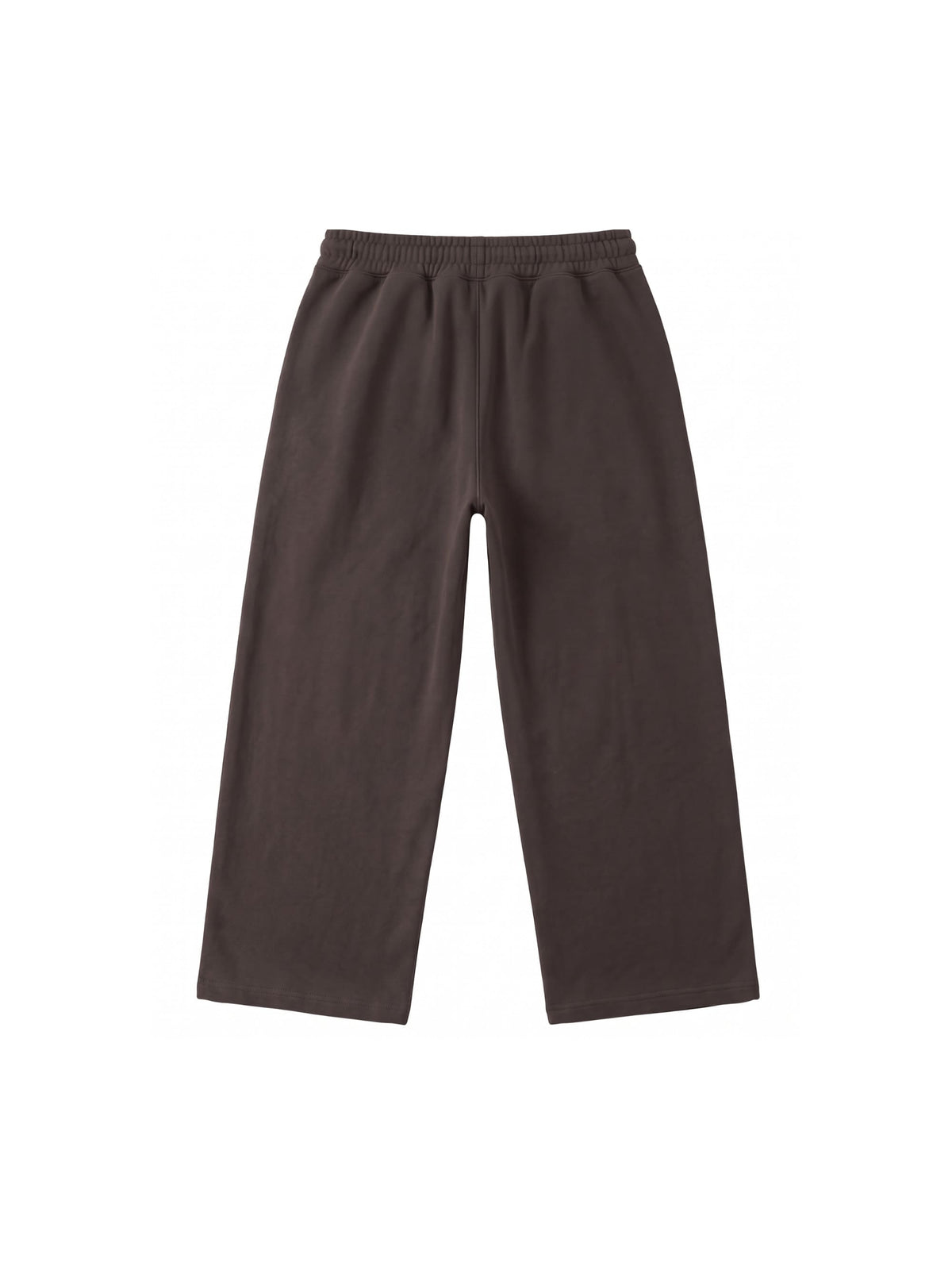 Pantalone Tuta Felpato Color Moro Gamba Dritta a Palazzo