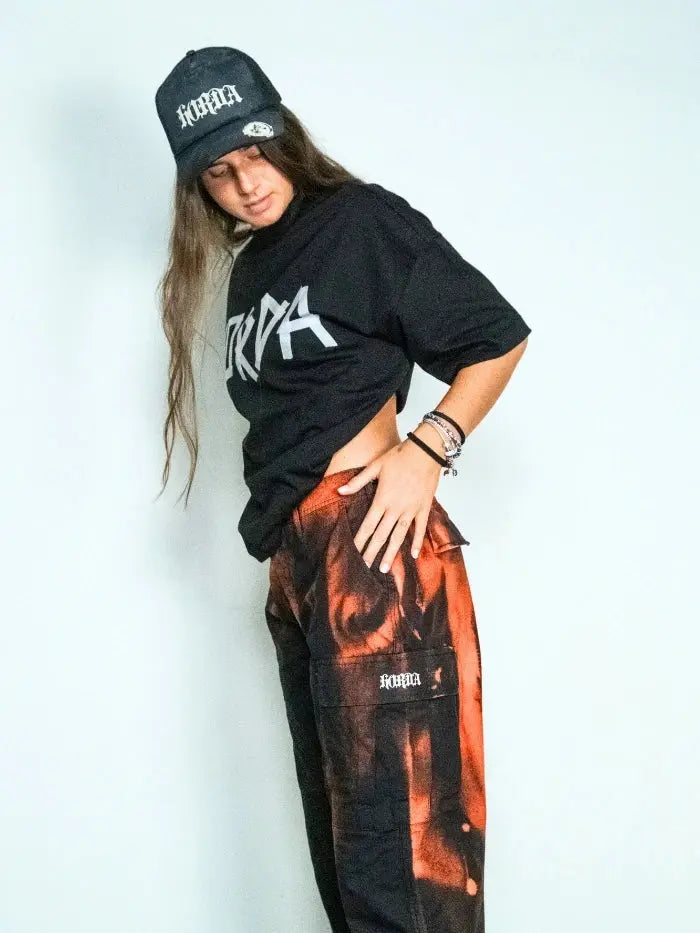 Pantaloni Cargo Streetwear Flame Corrosion Horda Brand Streetwear