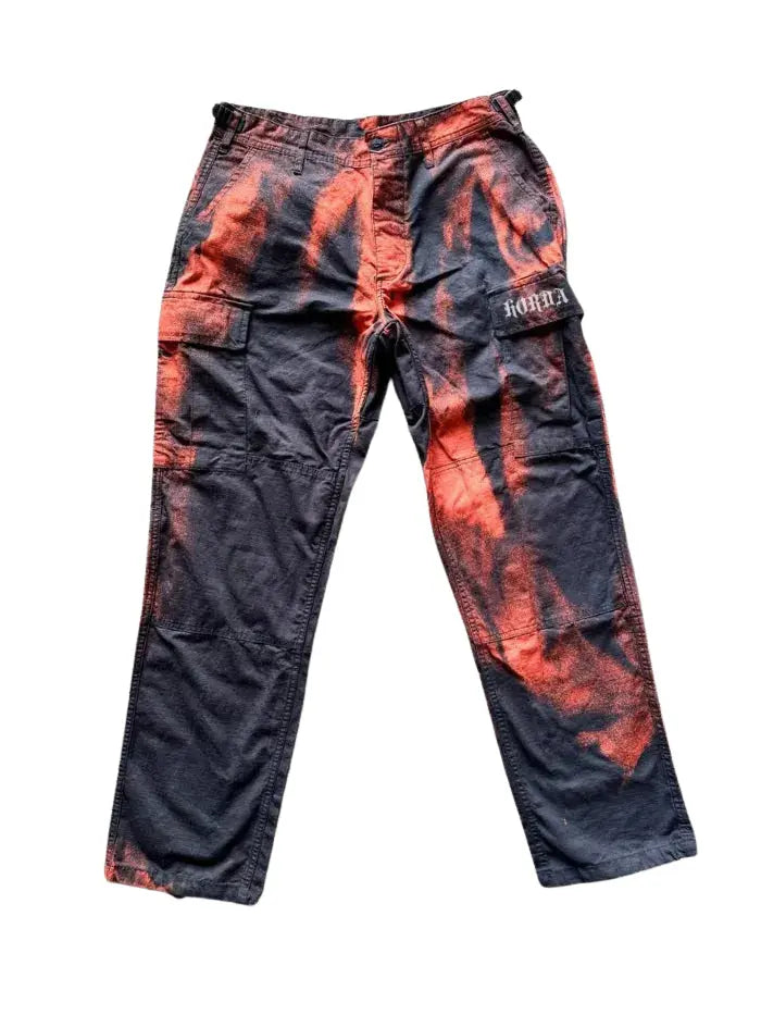 Pantaloni Cargo Streetwear Flame Corrosion Horda Brand Streetwear