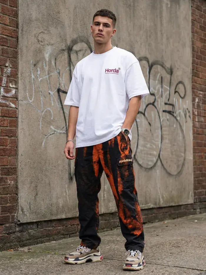 Pantaloni Cargo Streetwear Flame Corrosion Horda Brand Streetwear