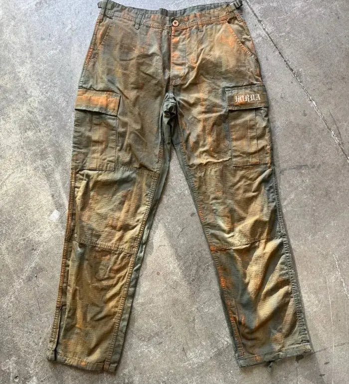 Pantaloni Cargo Streetwear Green Corrosion Horda Brand Streetwear