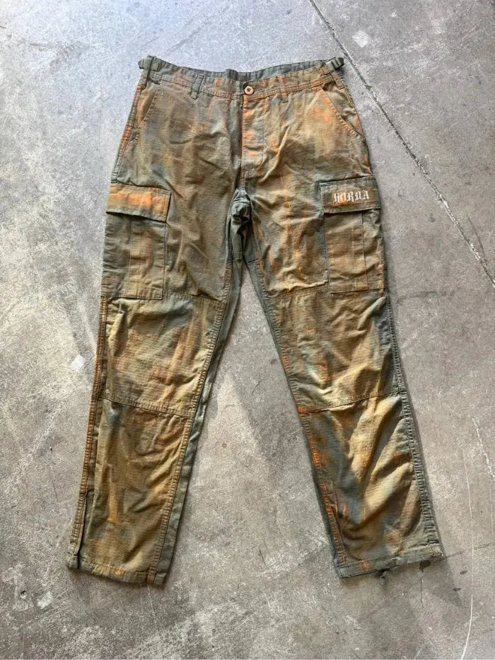 Pantaloni Cargo Streetwear Green Corrosion Horda Brand Streetwear
