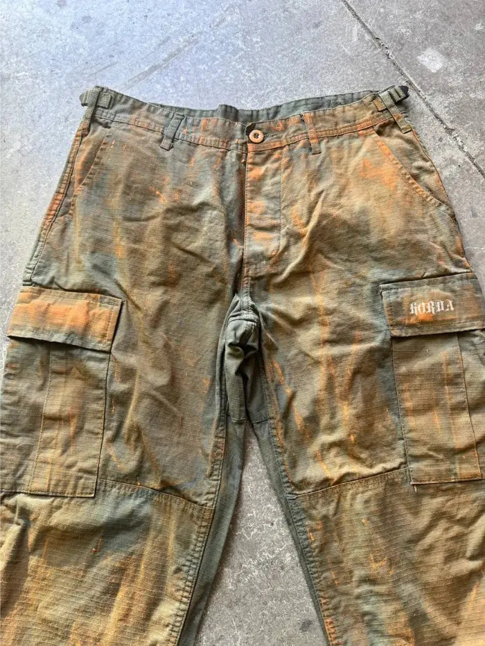 Pantaloni Cargo Streetwear Green Corrosion Horda Brand Streetwear