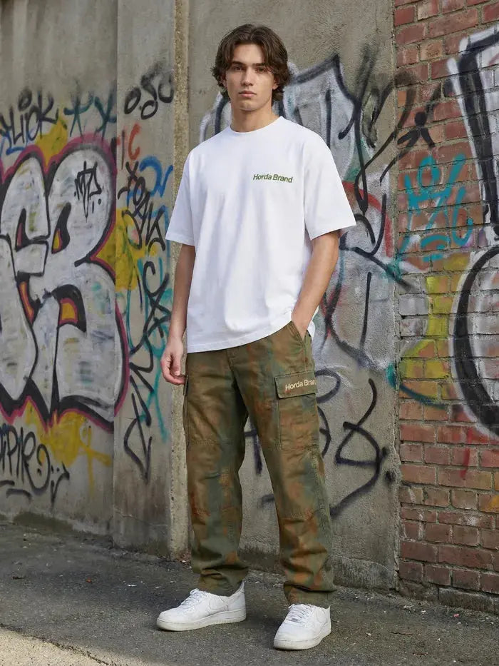 Pantaloni Horda Brand Cargo Streetwear Green Corrosion Horda Brand Streetwear