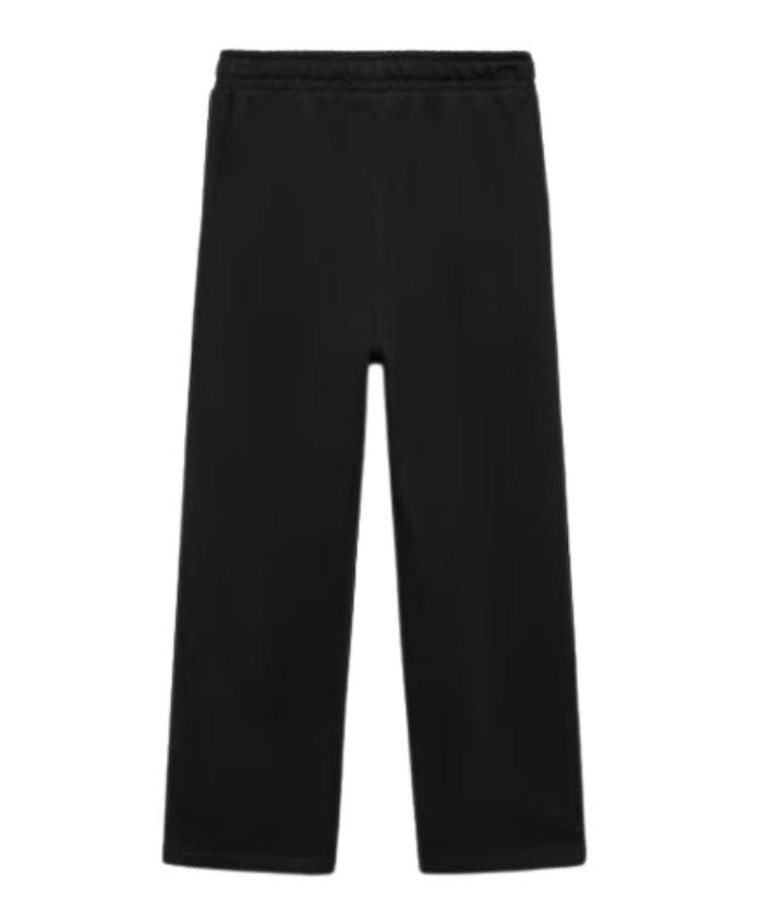 Pantaloni tuta nero a palazzo 100% cotone - Horda Brand Streetwear