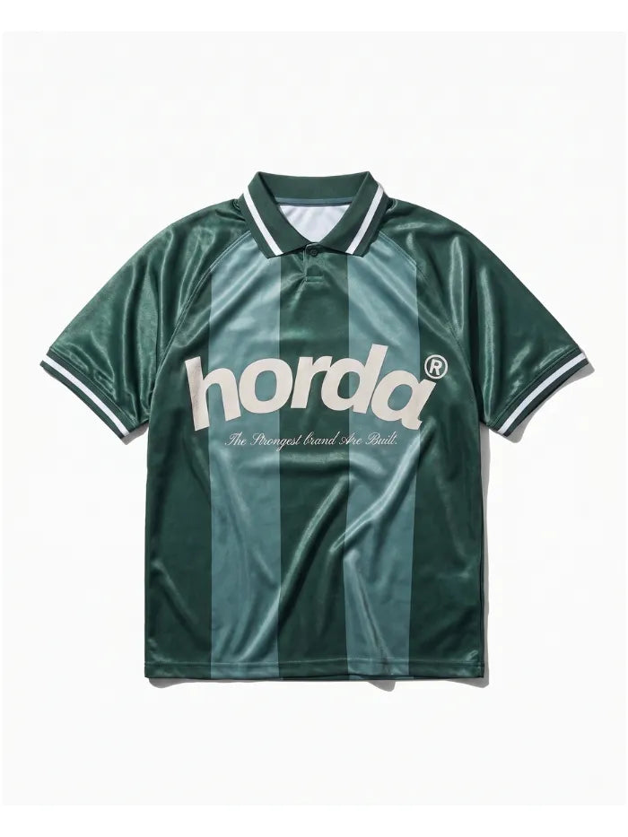 Polo Horda Calcio Style Mesh Riciclato Forest Green Horda Brand Streetwear