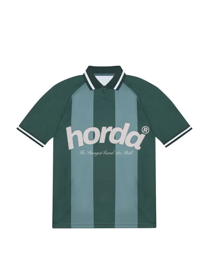 Polo Horda Calcio Style Mesh Riciclato Forest Green Horda Brand Streetwear