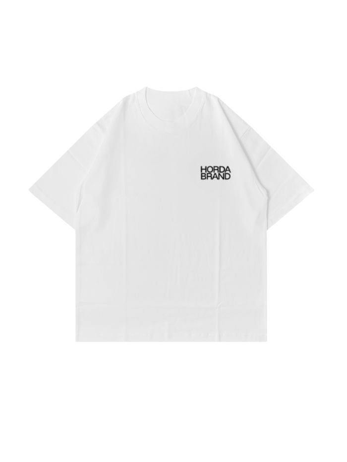T-shirt "Vibes" Boxy Fit 100% Cotone Prodotta in Italia Horda Brand Streetwear