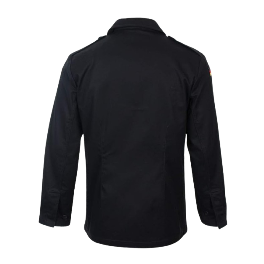 German Military Shirt Moleskin Black