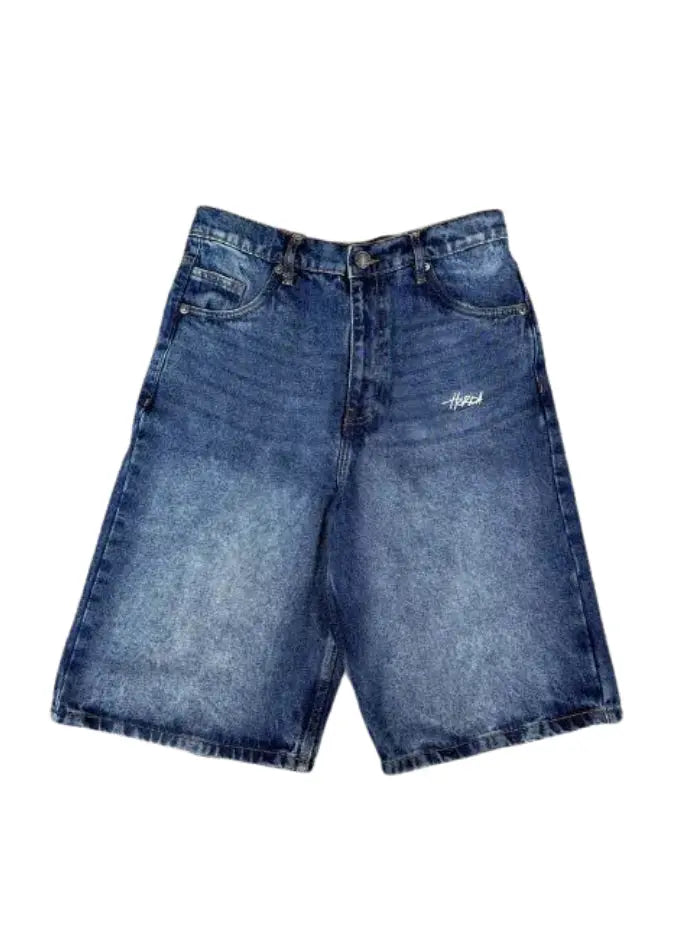 Shorts Denim Baggy Over Blue Washed Horda Brand Streetwear
