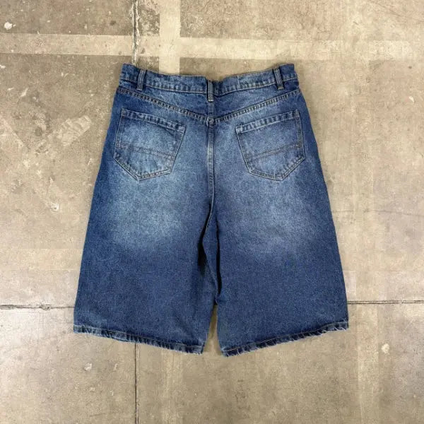 Shorts Denim Baggy Over Blue Washed Horda Brand Streetwear