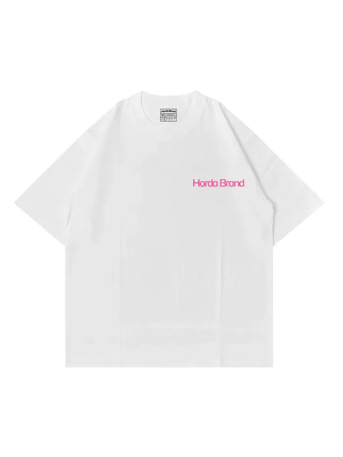 T-Shirt 100% Cotone Made in Italy Boxy Fit Tribe Horda Horda Brand