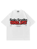 T-Shirt Bad Chose Bianca 200gr Oversize Cotone Made Italy Horda Brand