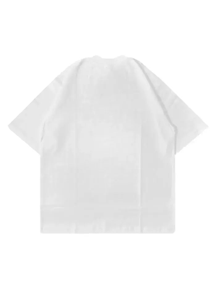 T-Shirt Bianca Bronx Boy 200gr Oversize Cotone Made Italy Horda Brand