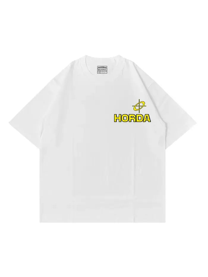 T-Shirt Bianca CULTURE 100% Cotone Made in Italy Horda Brand