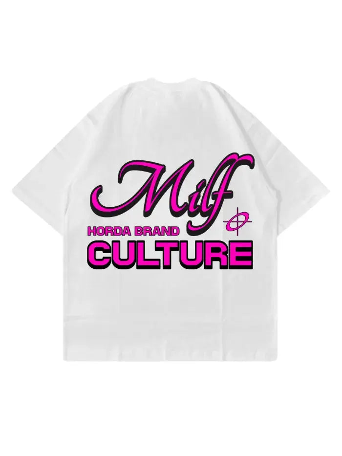 T-Shirt Bianca CULTURE 100% Cotone Made in Italy Horda Brand
