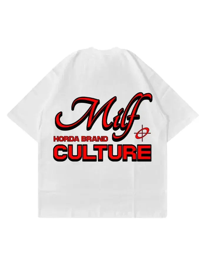 T-Shirt Bianca CULTURE 100% Cotone Made in Italy Horda Brand