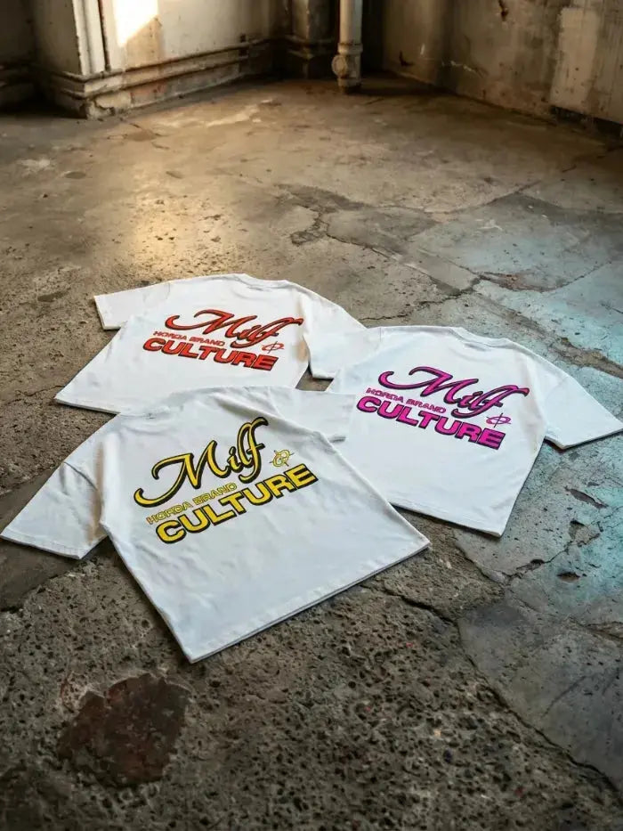 T-Shirt Bianca CULTURE 100% Cotone Made in Italy Horda Brand