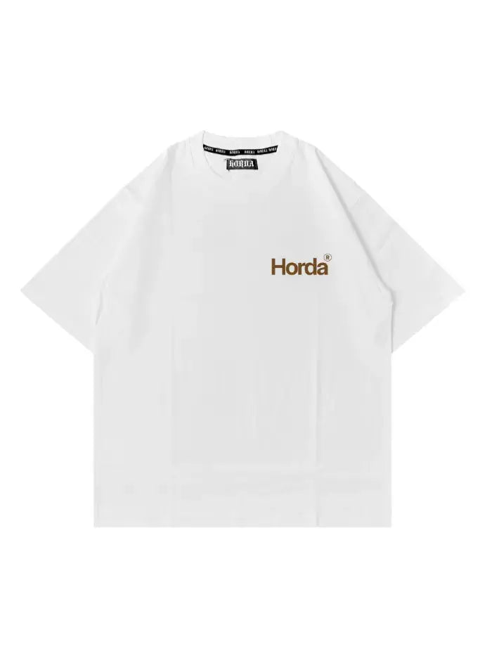 T-Shirt Bianca Rest Boxy Fit 100% Cotone Horda Brand