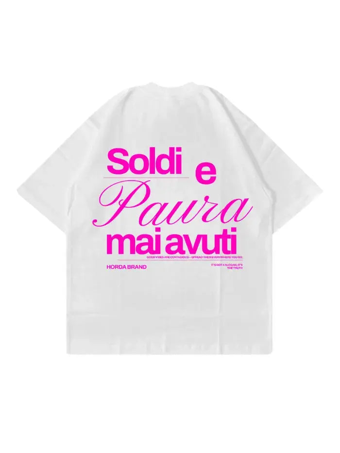 T-Shirt Boxy Fit Oversize 100% Cotone Made in Italy Never Had Horda Brand